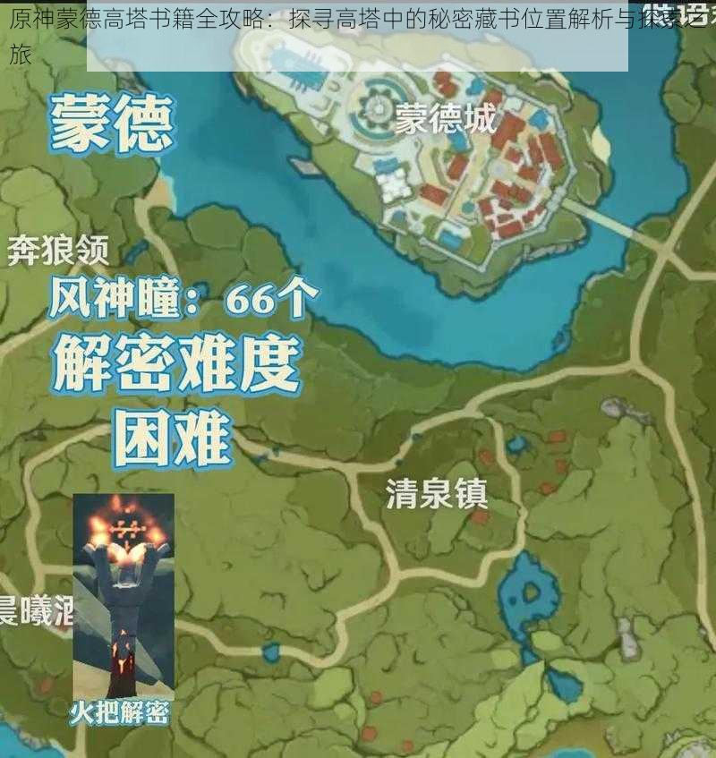 原神蒙德高塔书籍全攻略:探寻高塔中的秘密藏书位置解析与探索之旅